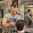 Alex Haffenden, senior stylist and barber at John Richards in Allington, Maidstone, working on a precision cut in the salon