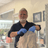 Nigel Haffenden, expert hairdresser at John Richards in Allington, Maidstone, applying professional hair care in the salon